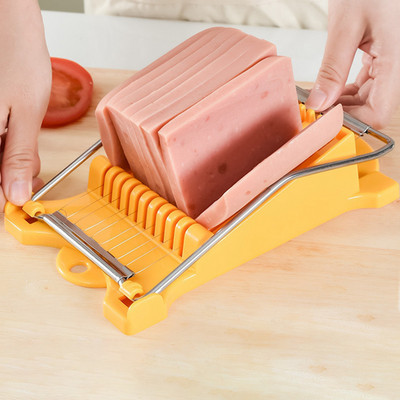 304 din oțel inoxidabil + plastic pentru feliere carne, ou fiert armat, fructe, brânză moale, tăietor pentru spam, accesorii pentru gadgeturi de bucătărie