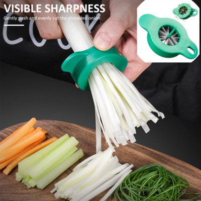 Shred Silk Knife Slicer Scallions Cutter Speedy Chopper Food Chopper Зеленчукова ренде Кухненски принадлежности Onion Shredder Кухненски аксесоари