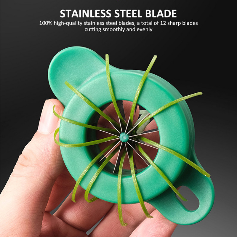 Shred Silk Nož Rezač mladog luka Rezač mladog luka Speedy Sjeckalica Ribelica za povrće Kuhinjski pribor Sjeckalica luka Kuhinjski pribor
