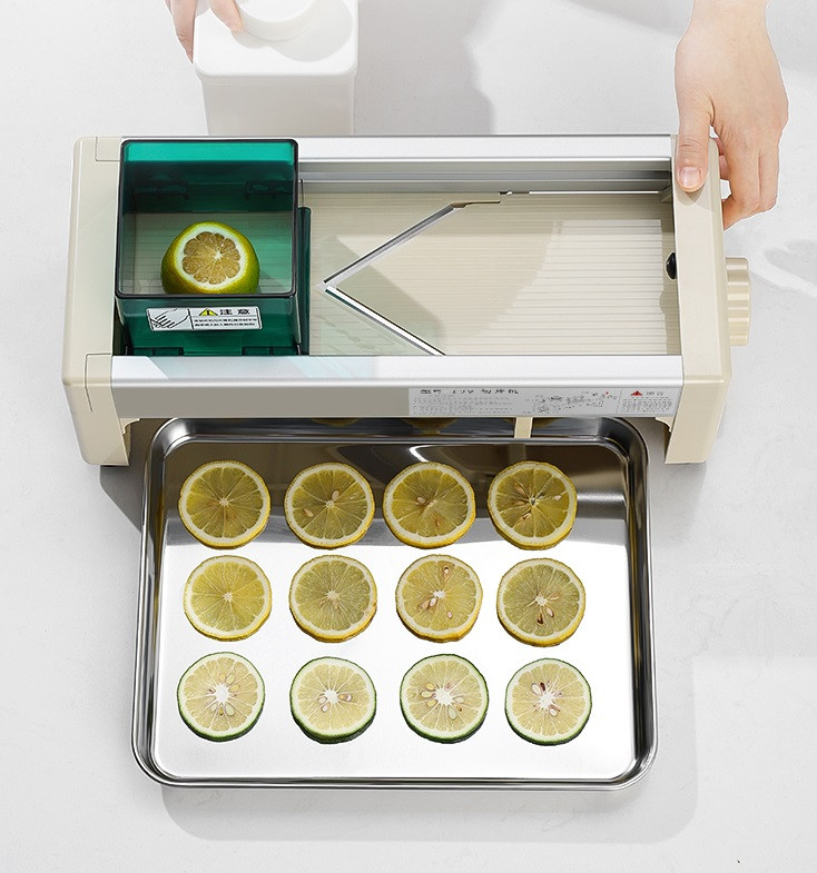 Εμπορικός κόφτης φρούτων, οικιακός, κομμένος στο χέρι, τεχνούργημα τσιπ πατάτας λεμόνι, κατάστημα τσαγιού γκρέιπφρουτ, κόφτης πορτοκαλιού