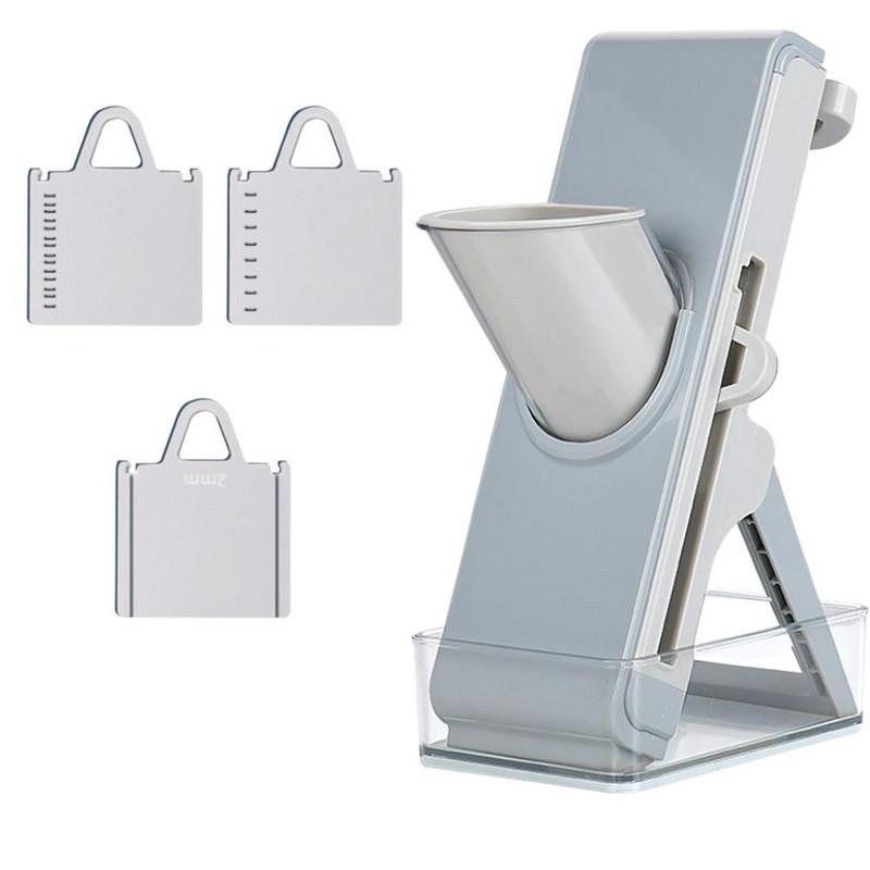 Višenamjenski ručni rezač povrća Sklopivi rende Rezač Rezanje voća Pomfrit Set alata za sjeckanje artefakata