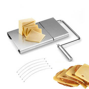 Резачка за сирене от неръждаема стомана Разпръсквач за сирене Включена Тел за рязане на хляб с шунка Резен Домакински предмети Аксесоари за кухненски инструменти