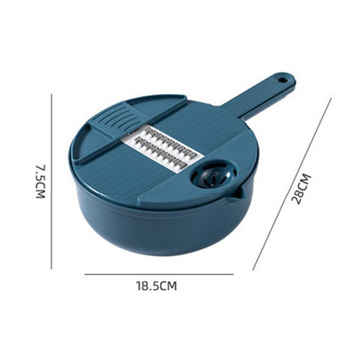 Lamă din oțel inoxidabil Bucătărie Gospodărie Multi-funcțională Tăiere mărunțire Tăiere artefact Răzătoare pentru legume Set de 10 bucăți