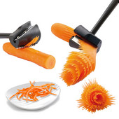 Instrument pentru fructe de bucătărie Tăiător de legume Tăiător în spirală din plastic Dispozitiv de curățat fructe Dispozitiv de bucătărie Accesorii Instrument de gătit