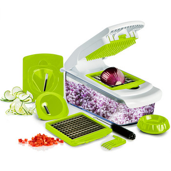 Αξεσουάρ κουζίνας Μαχαίρι κοπής μαντολίνου Food Chooper Vegetable Cutter Peeler, Slicer, Trifting tool κουζίνα με 7 λεπίδες κοπής σε κύβους
