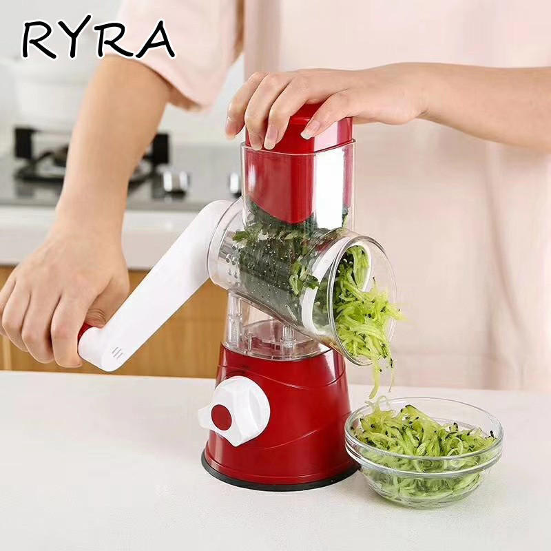 Višenamjenska sjeckalica za povrće Kuhinjski alat Ručni rezač Rezač povrća Ručni spiralni rezač povrća Rende za sir