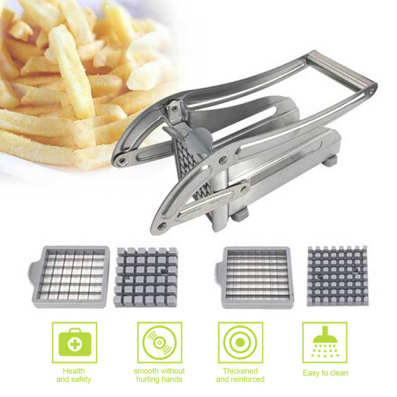 Μηχανή κοπής λαχανικών από ανοξείδωτο χάλυβα Κόφτης πατάτας τηγανιτές πατάτες για συσκευές κουζίνας Προμήθειες σπιτιού