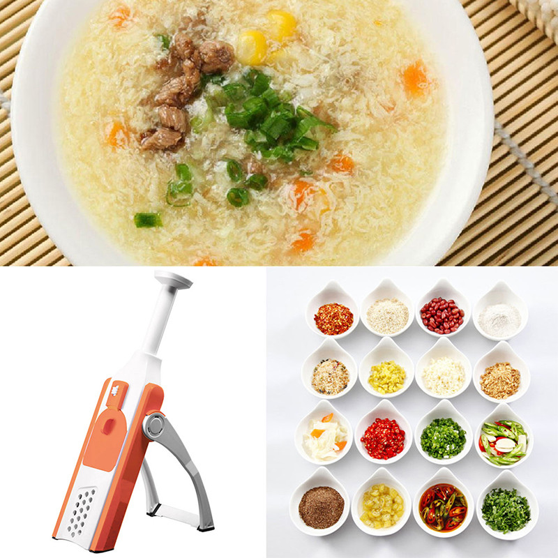 5 u 1 Rezač povrća za krumpir Sjeckalica za hranu Uštedite trud Ribalica za voće Podesiva debljina Ručni rezač za mrkvu Kuhinja