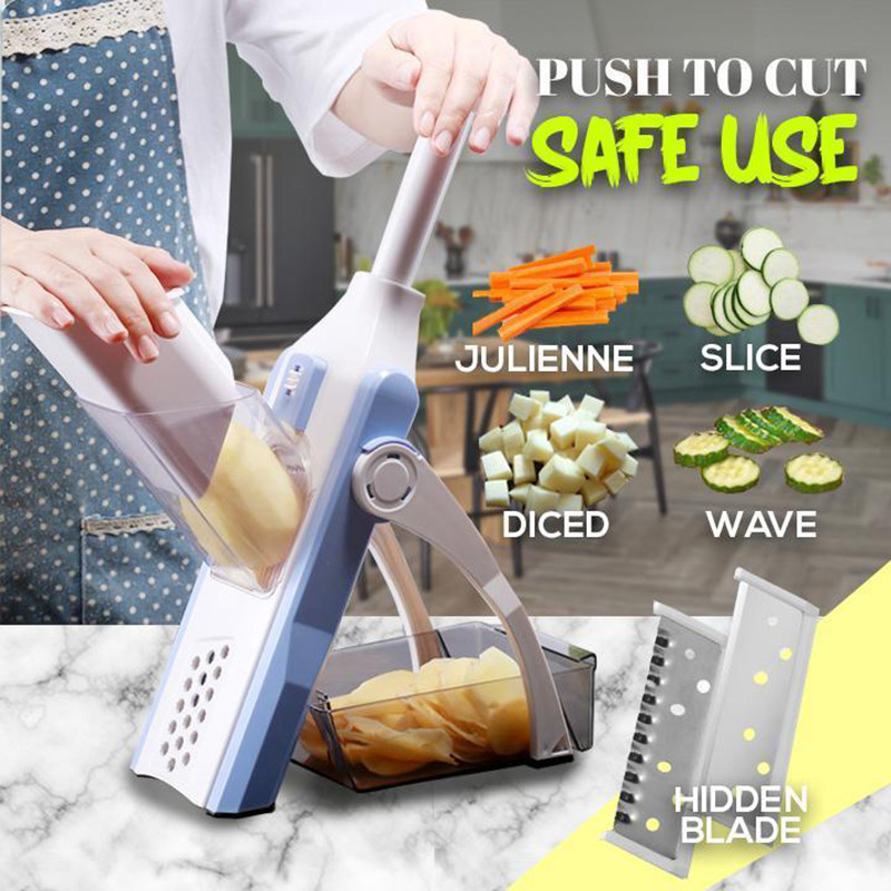 5 u 1 Rezač povrća za krumpir Sjeckalica za hranu Uštedite trud Ribalica za voće Podesiva debljina Ručni rezač za mrkvu Kuhinja