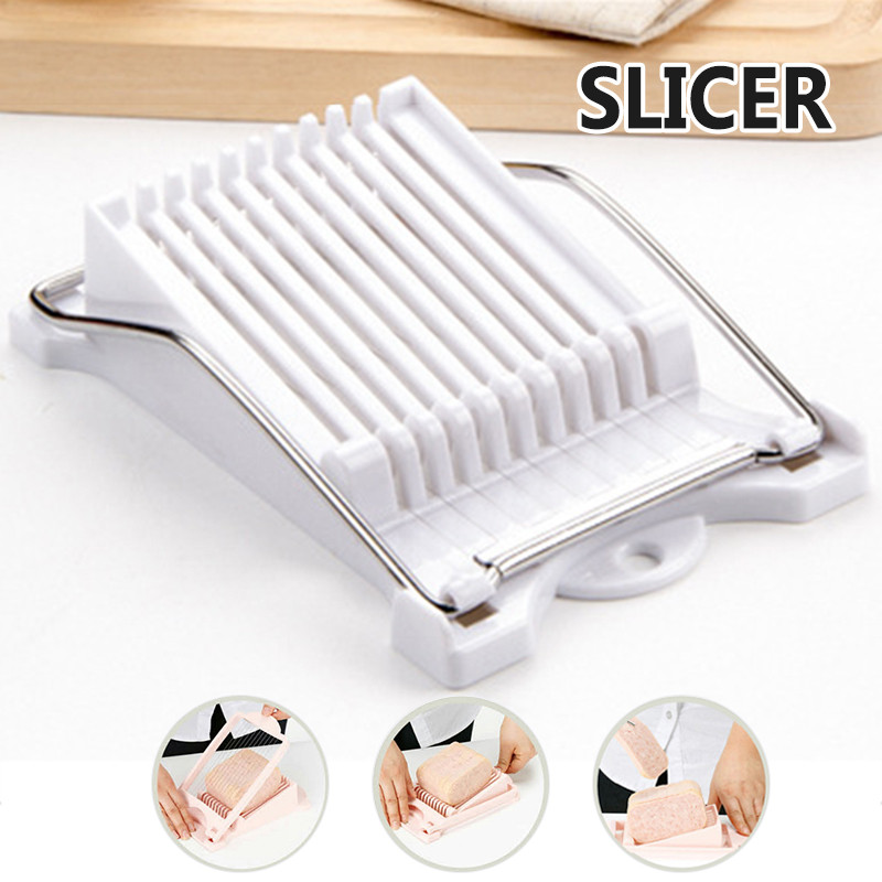 Κόφτης ζαμπόν από ανοξείδωτο χάλυβα Μεσημεριανό Κόφτης κρέατος Κόφτης μπανάνας Κόφτης λουκάνικων αυγών Πολυλειτουργικός εξοπλισμός κουζίνας Εγχειρίδιο τεμαχιστής