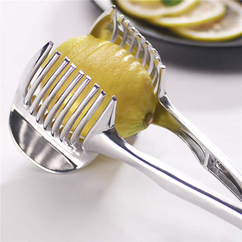 Εργαλεία κουζίνας Εύχρηστη ανοξείδωτη θήκη κρεμμυδιού Κόφτης τομάτας πατάτας Κόφτης λαχανικών φρούτων Ασφάλεια Εργαλεία μαγειρέματος Αξεσουάρ