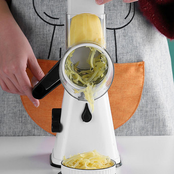 Χειροκίνητος κόφτης λαχανικών τεμαχιστής πατάτας θρυμματιστής κουζίνας Ανοξείδωτος ατσάλι Θραυστήρας τροφίμων Τρίφτης μαντολίνης Cheese Chopper Αξεσουάρ