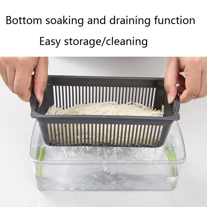 Daugiafunkcinės daržovių rankinės pjaustyklės Namų virtuvė Bulvių skustukas Kiaušinio baltymas Filtras Želė pjaustyklė Agurkų morkų trintuvė Įrankis Peilis