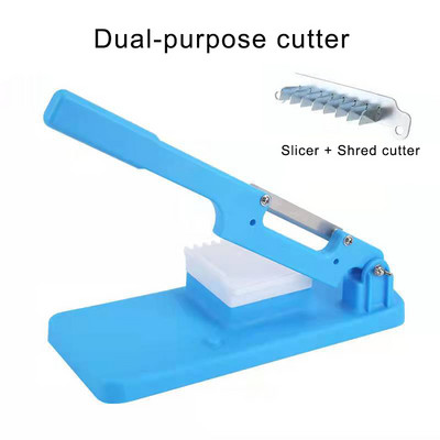 Tăiător manual de masă rulouri de oaie Tăiător de carne Tăiător de cartofi cu dublu scop Tăiător de mărunțiș Bucătărie Legume Instrumente de tăiat fructe