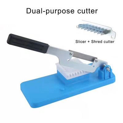 Tăiător manual de masă rulouri de oaie Tăiător de carne Tăiător de cartofi cu dublu scop Tăiător de mărunțiș Bucătărie Legume Instrumente de tăiat fructe