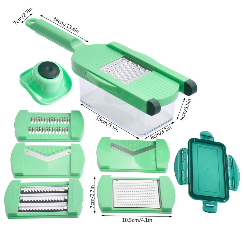 Rezač povrća Višenamjenski rezač hrane Ribelica za krumpir Sjeckalica za mrkvu Kuhinjski dodaci Rezač povrća