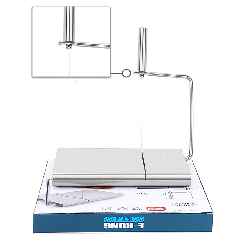 Dešrų pjaustyklė su vieliniu dešrų pjaustytuvu su 6 keičiamomis pjaustyklės laidais Daugiafunkcis sviesto dešros kumpio pjaustytuvas ir