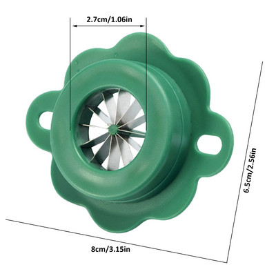 Tocător de ceapă verde cu lamă din oțel inoxidabil cu 12 forme, gaură pentru agățat, tăietor de legume, șapte, tocator rapid de mâncare unealtă de bucătărie