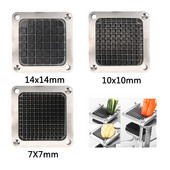 Cutter pentru prăjiți din oțel inoxidabil + 3 lame, Accesorii pentru mașini de prăjire Piese pentru tăietorul de chipsuri Tăiător de chipsuri pentru cartofi prăjiți