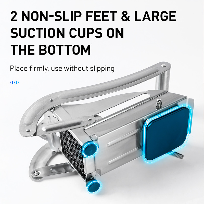 Nerūdijančio plieno bulvių pjaustyklė Rankinė daržovių pjaustyklė gruzdintų bulvyčių trintuvė Mango smulkintuvas virtuvės priedams