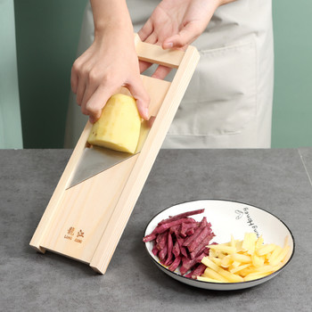 Нож за пържене на картофи Резачка за пържени картофи Инструменти за зеленчуци Инструменти за нарязване от неръждаема стомана Притурка за пържени плодови чипсове Джаджи за вълнообразно рязане на салата