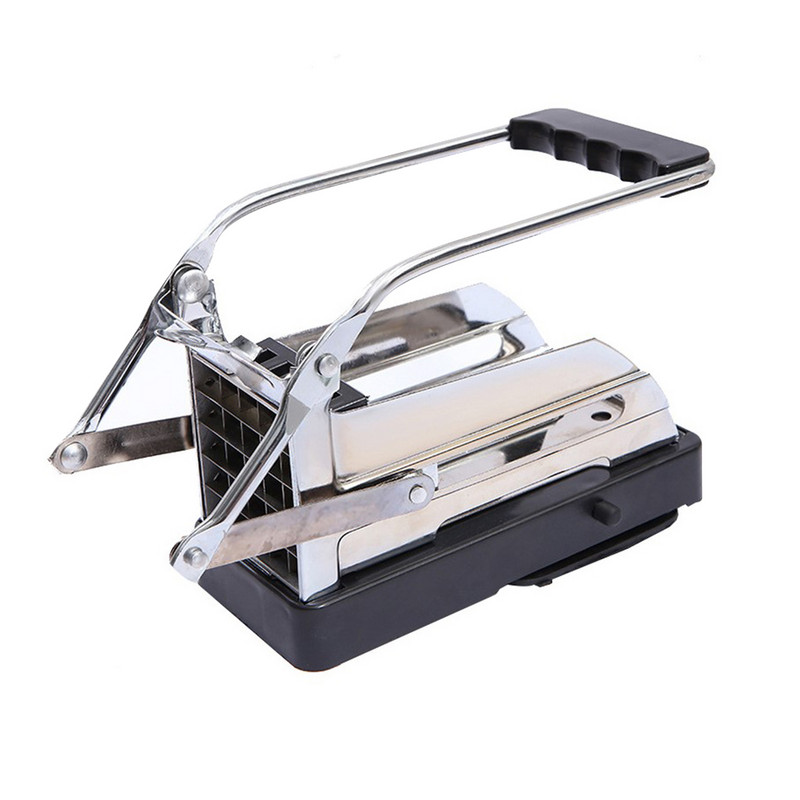 Cea mai nouă mașină de tăiat chipsuri de cartofi din oțel inoxidabil Mașină de tocat legume de bucătărie manuală pentru bucătărie