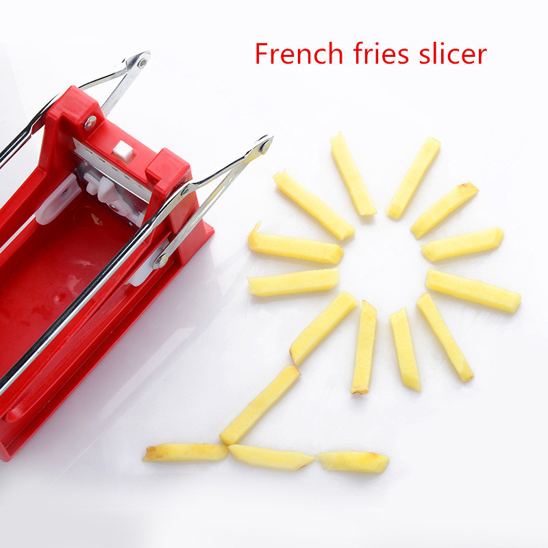 Kūrybiška buitinė rankinė stumiama bulvių pjaustyklė gruzdintų bulvyčių pjaustyklė bulvių traškučių mašina kubelių pjaustymo mašina virtuvės pjaustyklė virtuvės įrankis