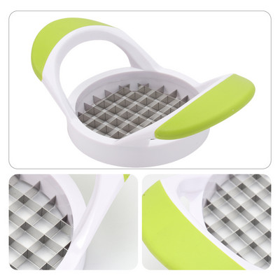 Kūrybinis bulvių pjaustytuvas nerūdijančio plieno daržovių bulvių pjaustyklė Bulvių pjaustymo įtaisas Kvadratinis bulvių pjaustymo įrenginys Namų virtuvės įrankis (