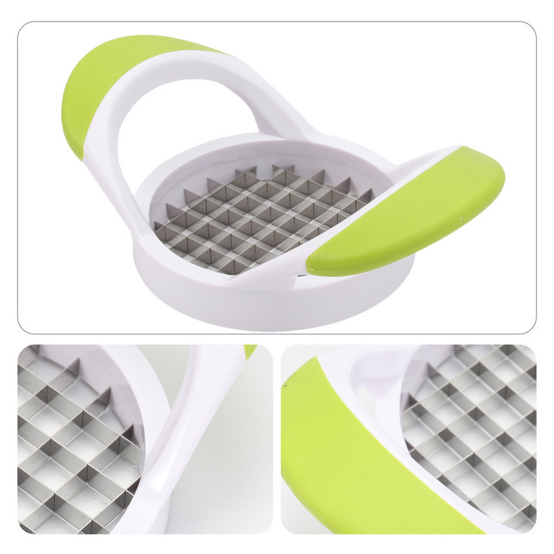 Kūrybinis bulvių pjaustytuvas nerūdijančio plieno daržovių bulvių pjaustyklė Bulvių pjaustymo įtaisas Kvadratinis bulvių pjaustymo įrenginys Namų virtuvės įrankis (