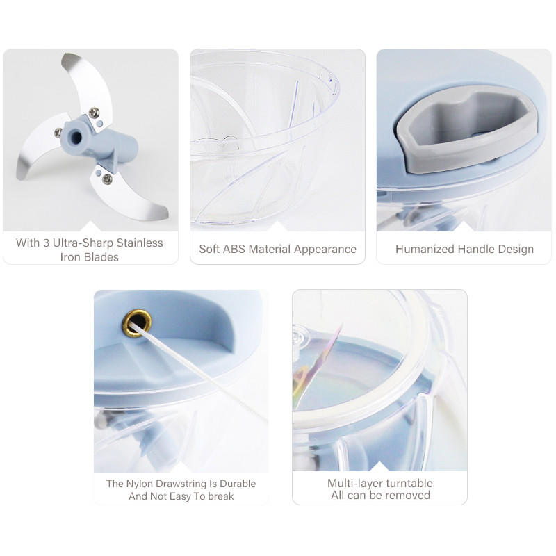 Mosodo česnakų smulkintuvas rankinis mėsmalė smulkintuvas Daržovių pjaustytuvas vaisius rankinis smulkintuvas Virtuvės kombainas Virtuvės priedai Įrankiai