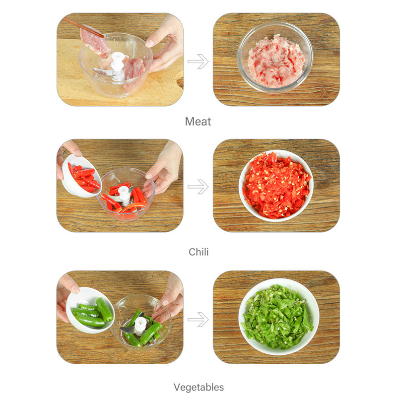 Mosodo česnakų smulkintuvas rankinis mėsmalė smulkintuvas Daržovių pjaustytuvas vaisius rankinis smulkintuvas Virtuvės kombainas Virtuvės priedai Įrankiai