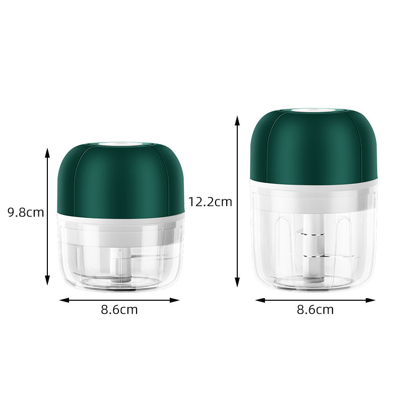 100 ml / 250 ml Mini USB de încărcare fără fir Pulverizator electric de bucătărie alimente usturoi ardei mașină de tocat carne mixer auxiliar pentru copii