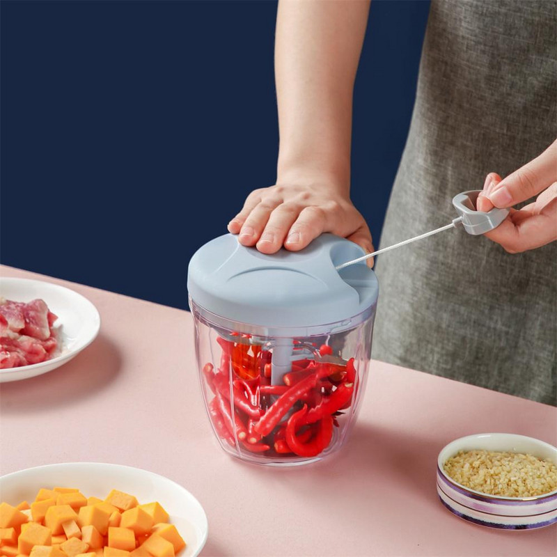 Ručna drobilica za hranu Sjeckalica za povrće Sjeckalica za obradu voća Rezač za obradu češnjaka Mlinac za meso Sjeckalica za voće Kuhinjski alati