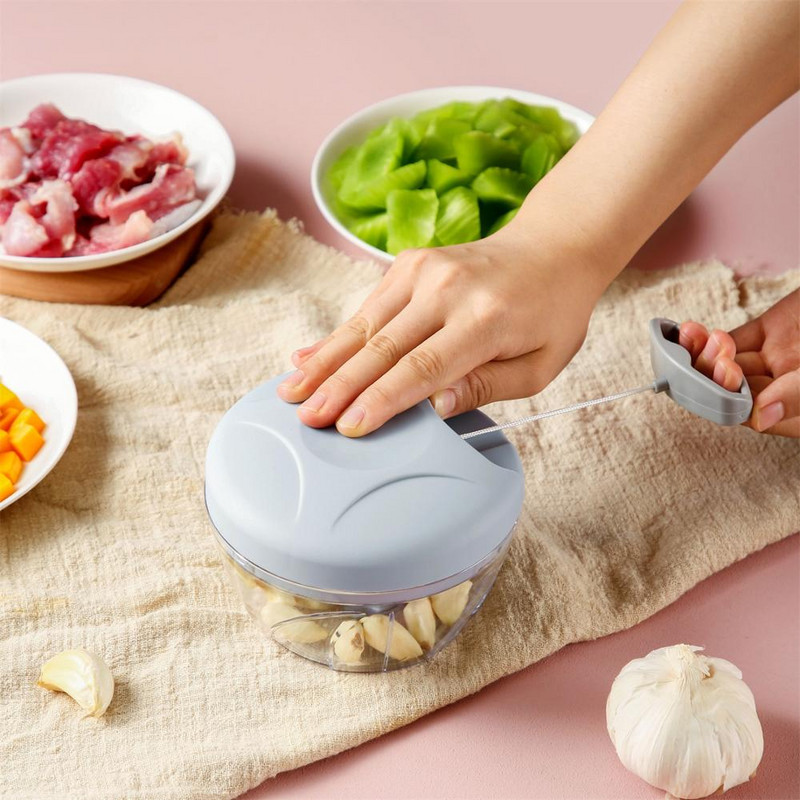Ručna drobilica za hranu Sjeckalica za povrće Sjeckalica za obradu voća Rezač za obradu češnjaka Mlinac za meso Sjeckalica za voće Kuhinjski alati