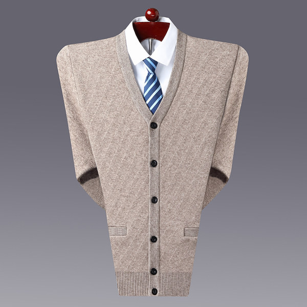 Muški jesenski kardigan čisti model