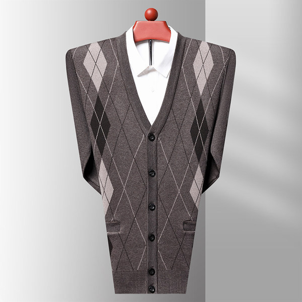 Cardigan bărbătesc de toamnă cu nasturi