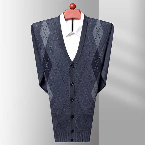 Cardigan bărbătesc de toamnă cu nasturi