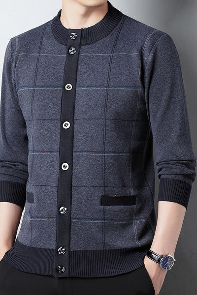 Vestă casual cu nasturi pentru bărbați