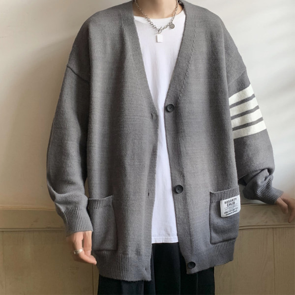 Cardigan pentru bărbați model larg pentru toamnă