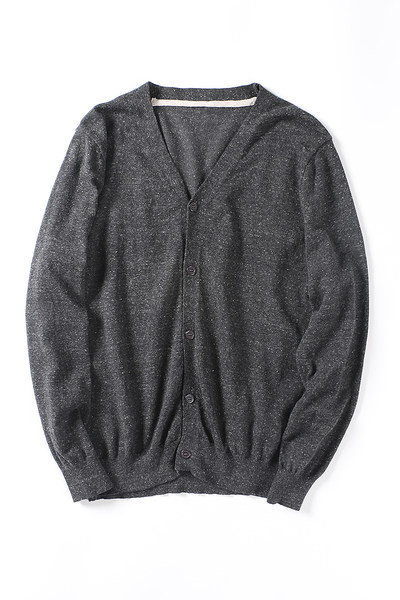 Cardigan casual pentru bărbați, cu decolteu în V