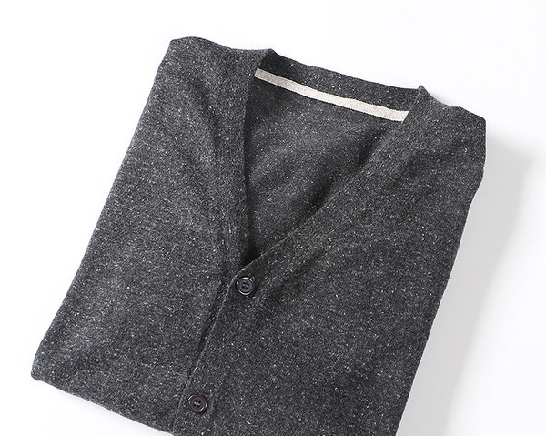 Cardigan casual pentru bărbați, cu decolteu în V