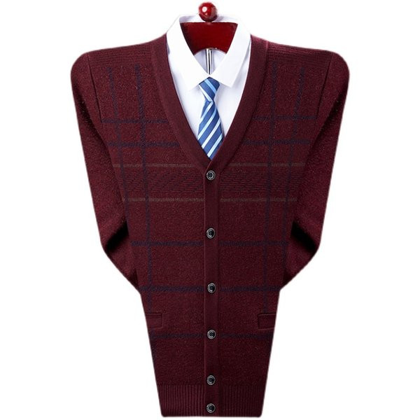 Vesta pentru barbati cu decolteu in V si nasturi