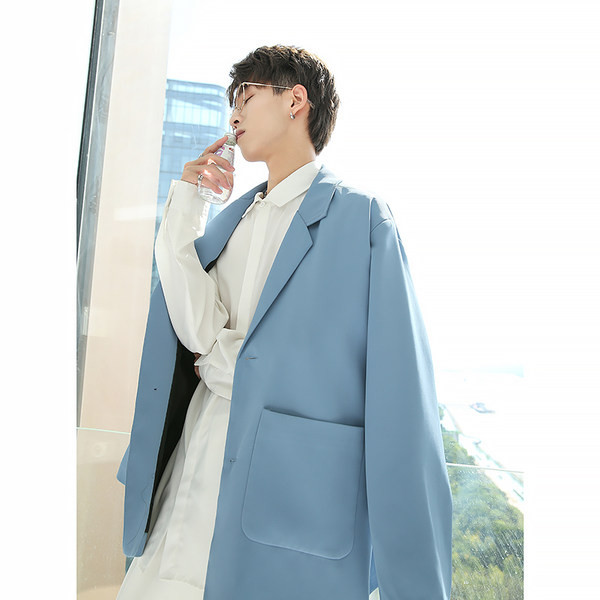 Geaca de toamna pentru barbati cu buzunar si nasture