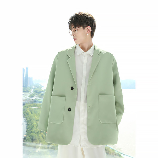 Geaca de toamna pentru barbati cu buzunar si nasture