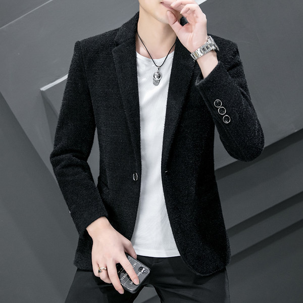 Geaca barbatesta cu nasturi si buzunar