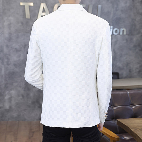 Geaca de toamna pentru barbati cu imprimeu si rever