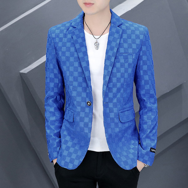 Geaca casual in carouri cu rever