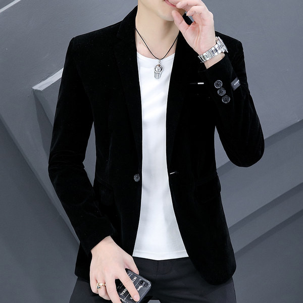 Geaca eleganta de piele intoarsa pentru barbati