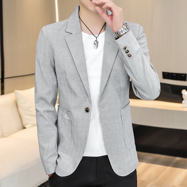 Jachetă pentru bărbați de culoare deschisă și închisă