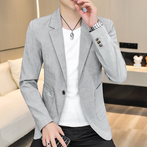 Jachetă pentru bărbați de culoare deschisă și închisă